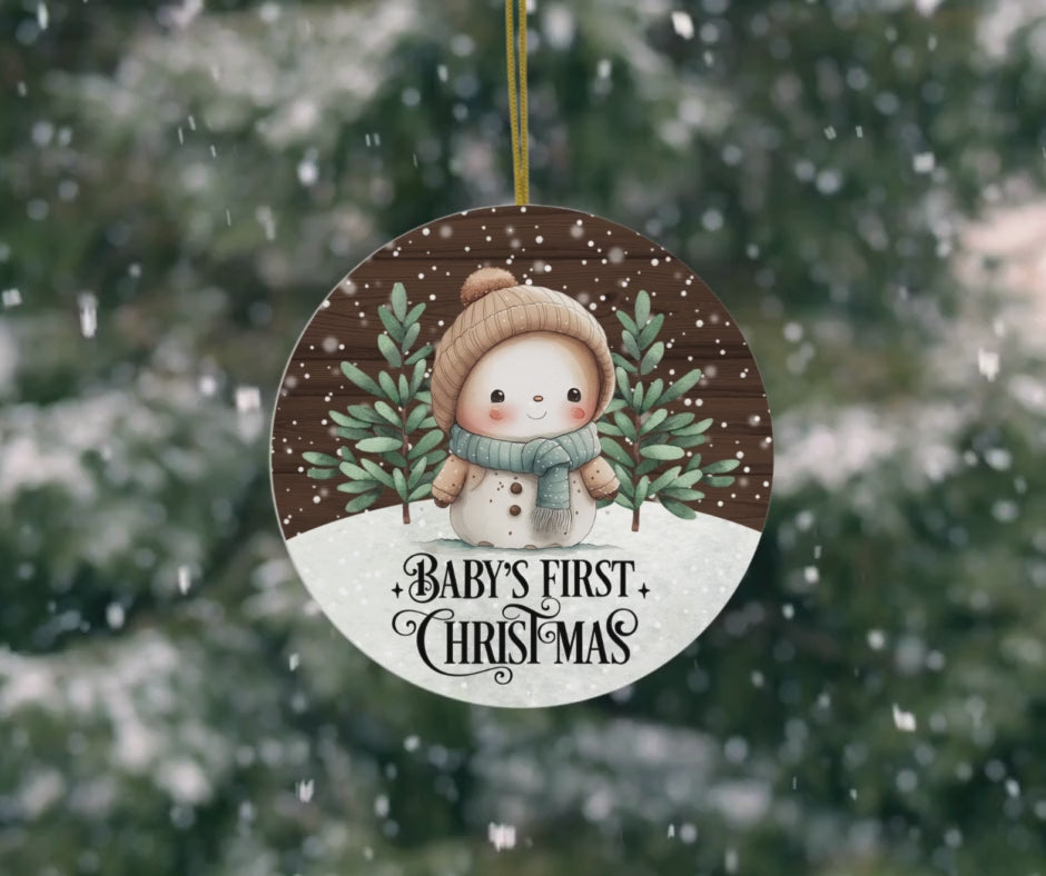 Baby's First Christmas Ceramic Christmas Ornament