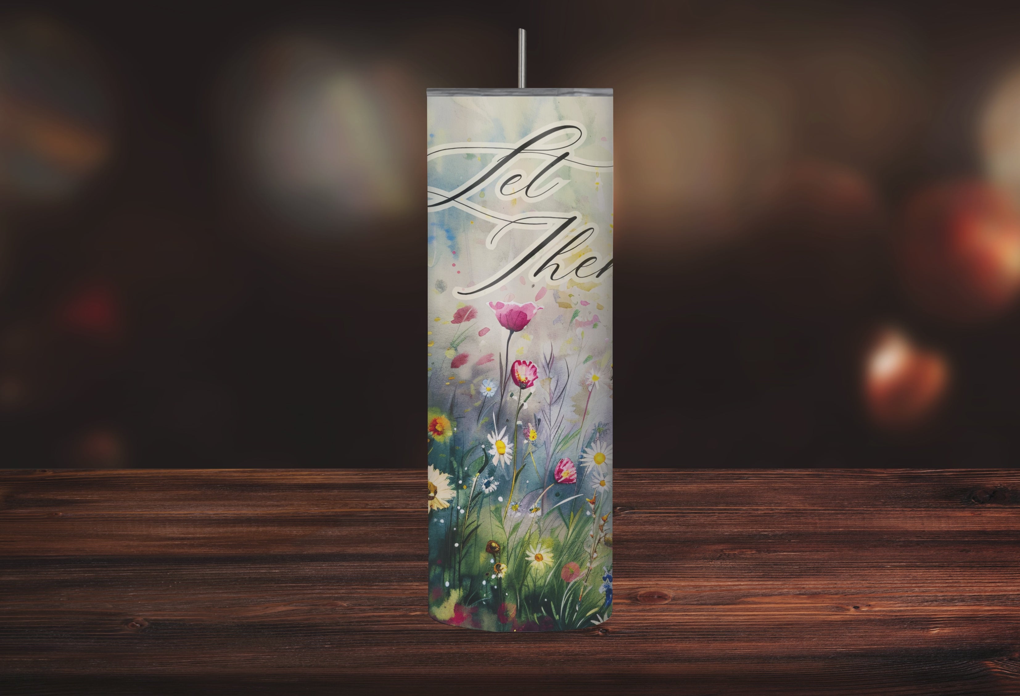 "Let Them" Suicide Prevention Wildflower 20oz Stainless Steel Tumbler