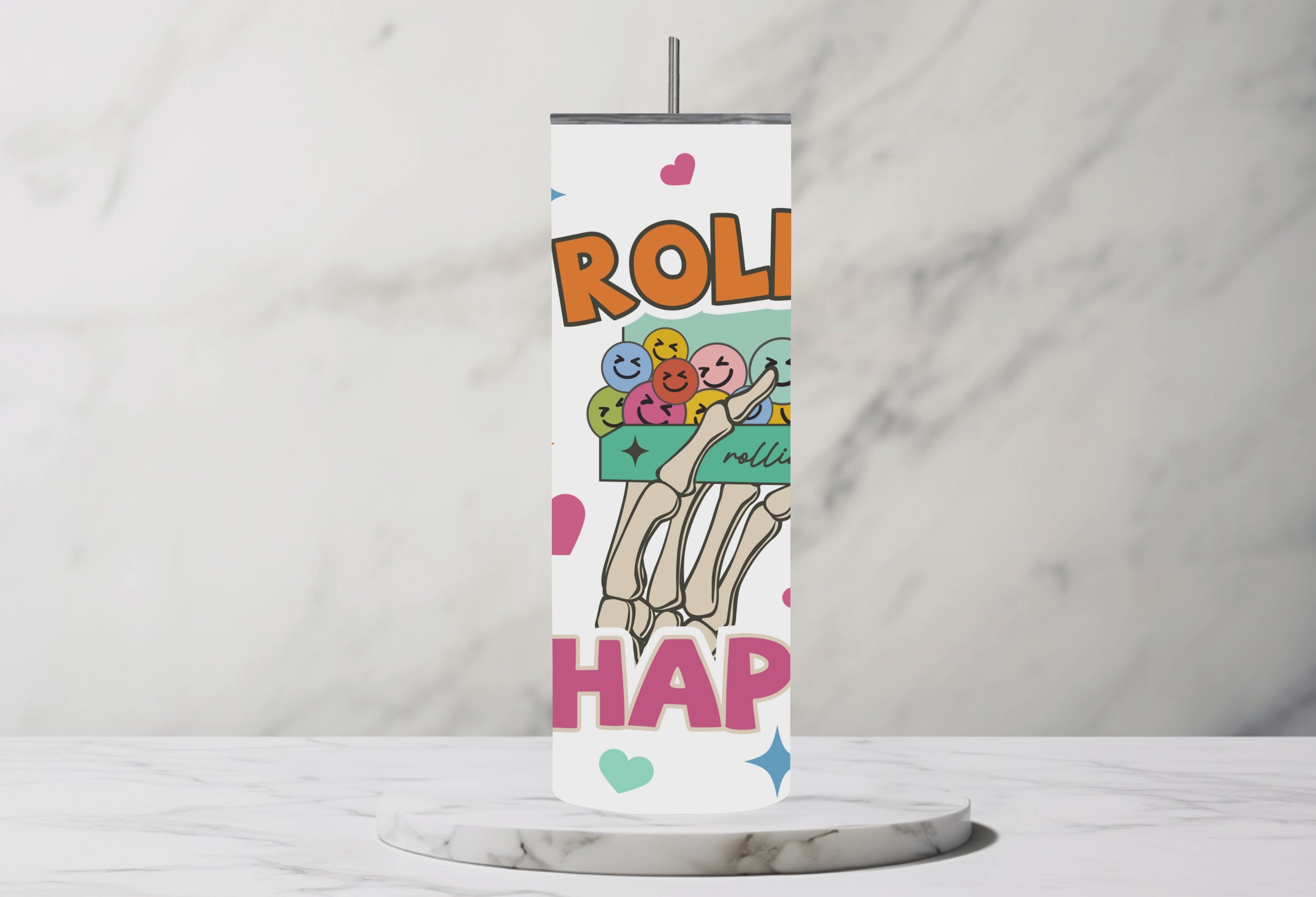 Rolling Up Happiness 20oz Steel Tumbler