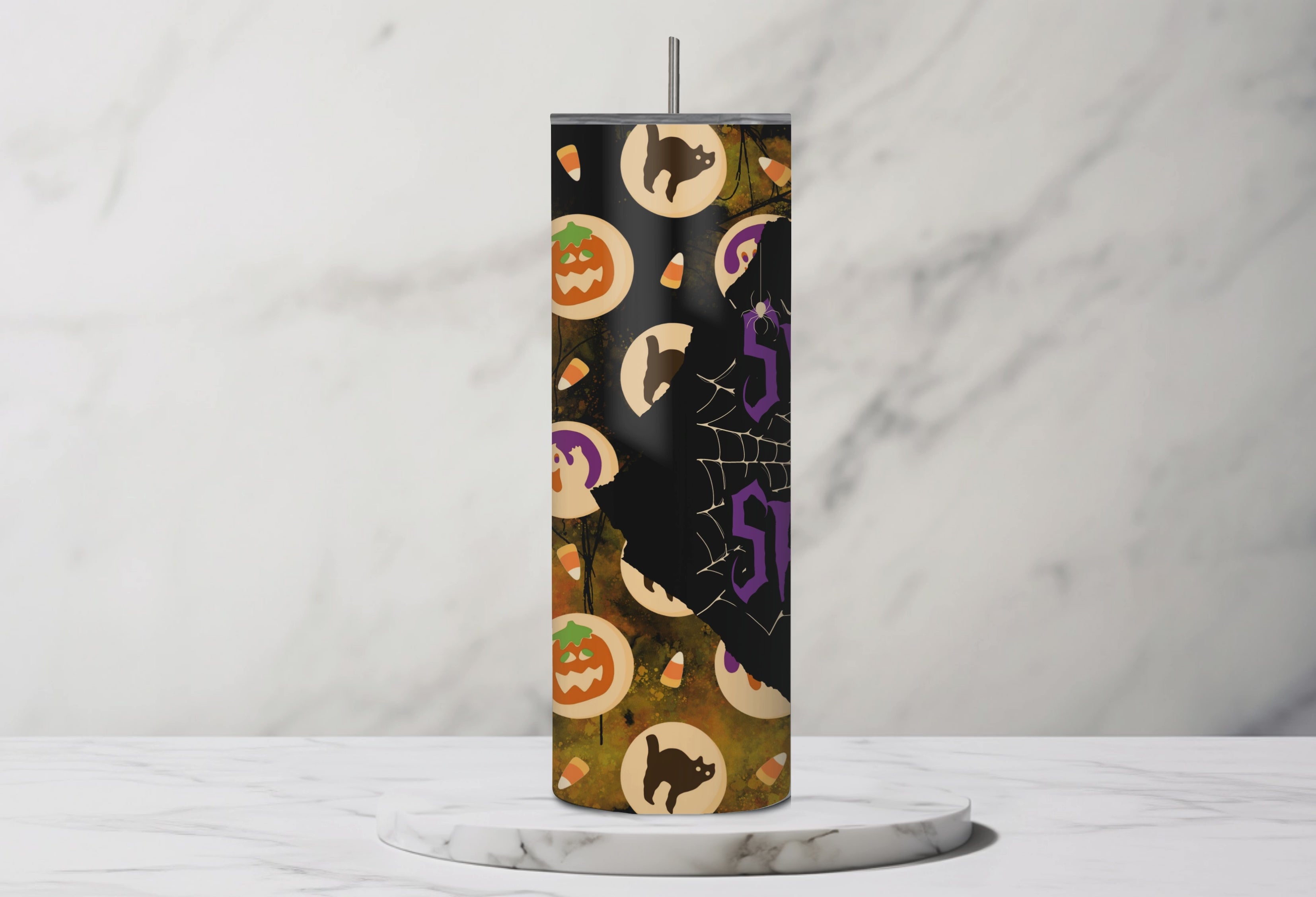 Sweet & Spooky Sugar Cookie Halloween 20oz Stainless Steel Tumbler