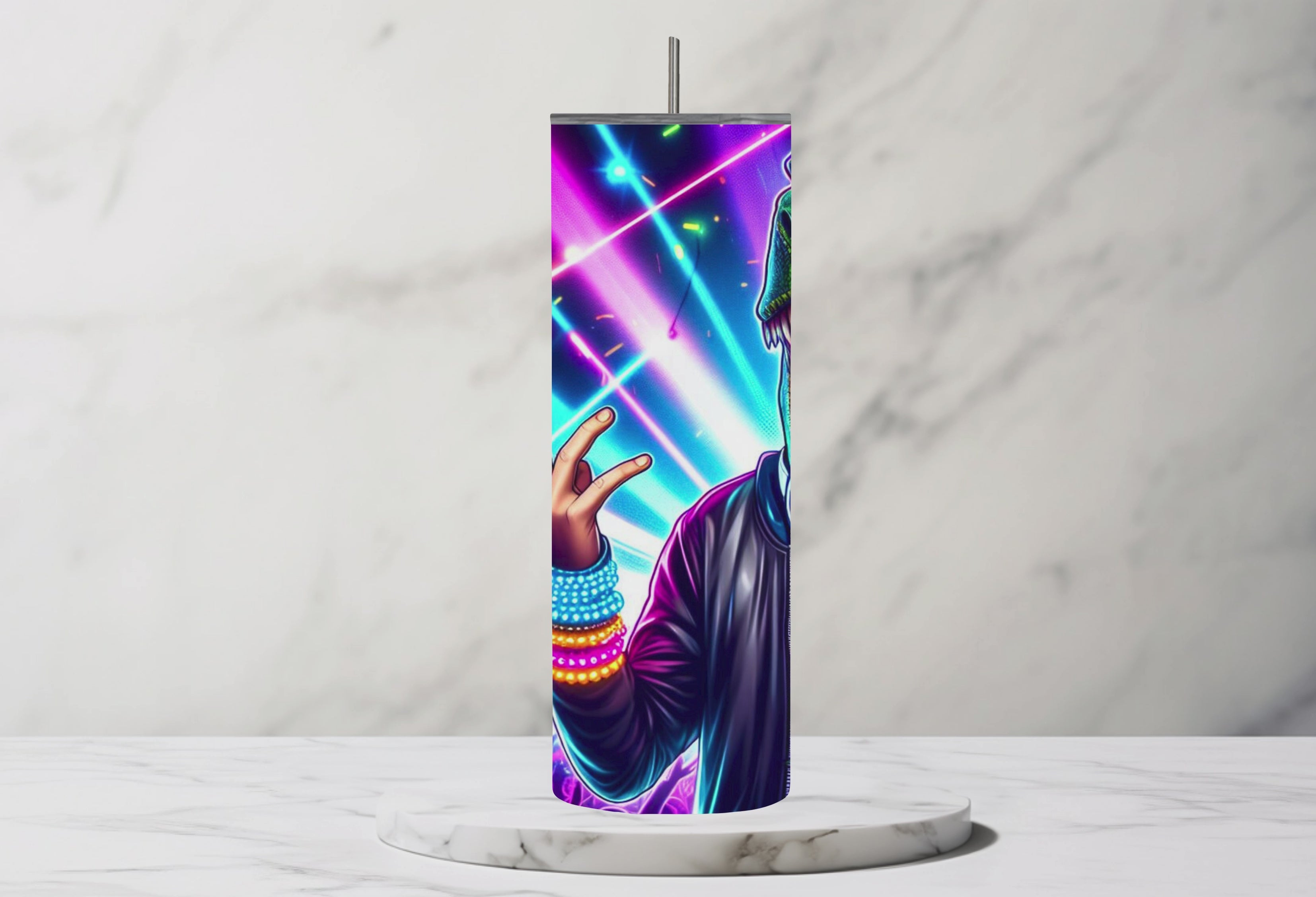 Rex The Raver 20oz Steel Tumbler