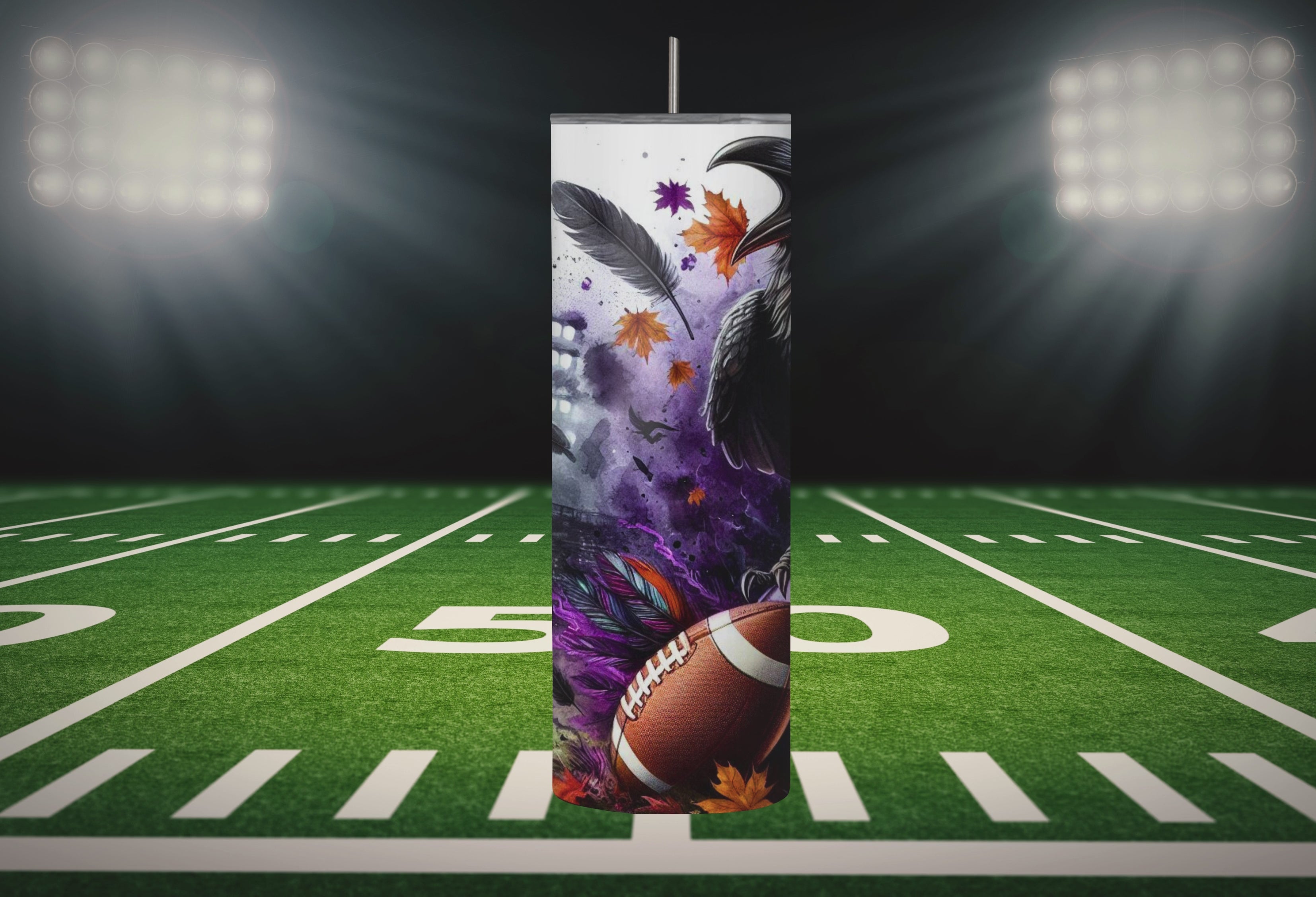 Flight Of The Flock Ravens 20oz Stainless Steel Tumbler